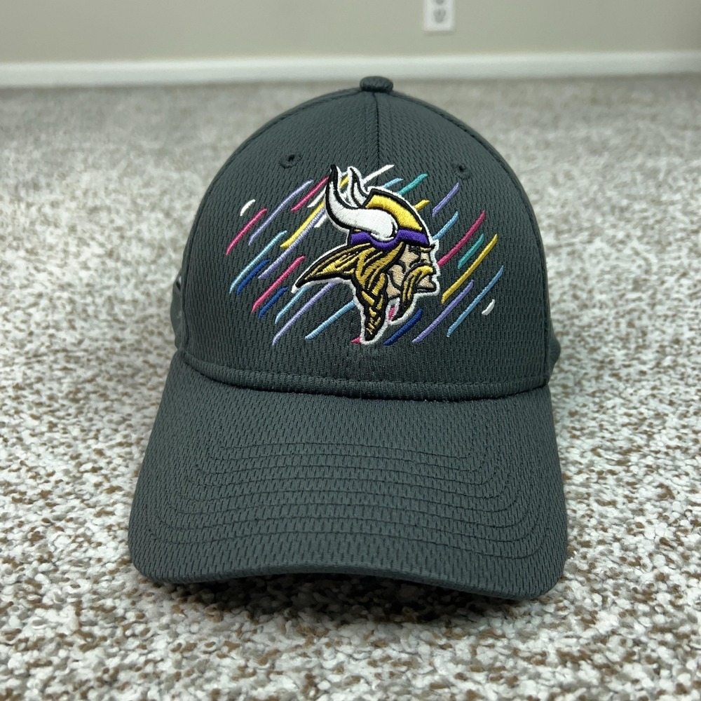 Minnesota Vikings Mens Hat Small Flex Gray‎ Football New Era NFL Crucial Catch